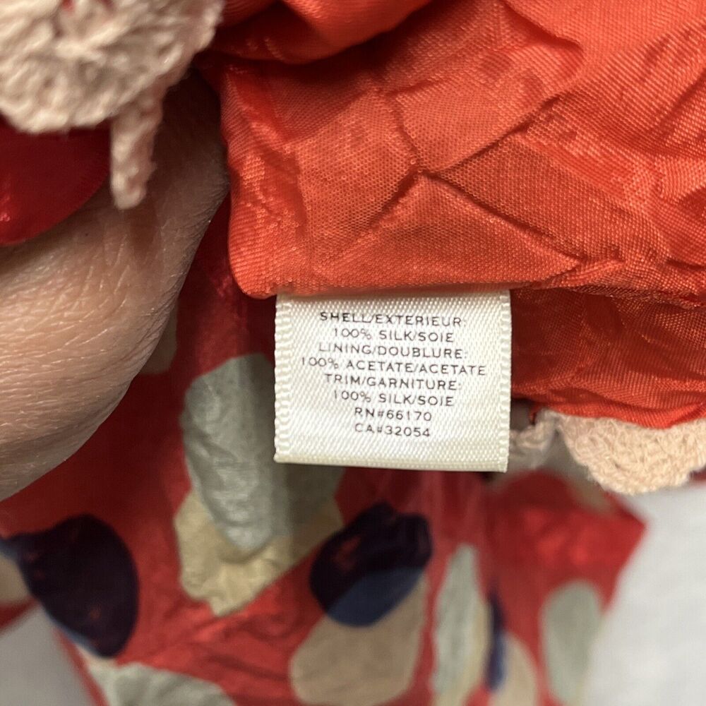 Anthropologie Moulinette Soeurs Dress Womens Sz 2 100% Silk Polka Dot Drape Neck - Picture 6 of 10
